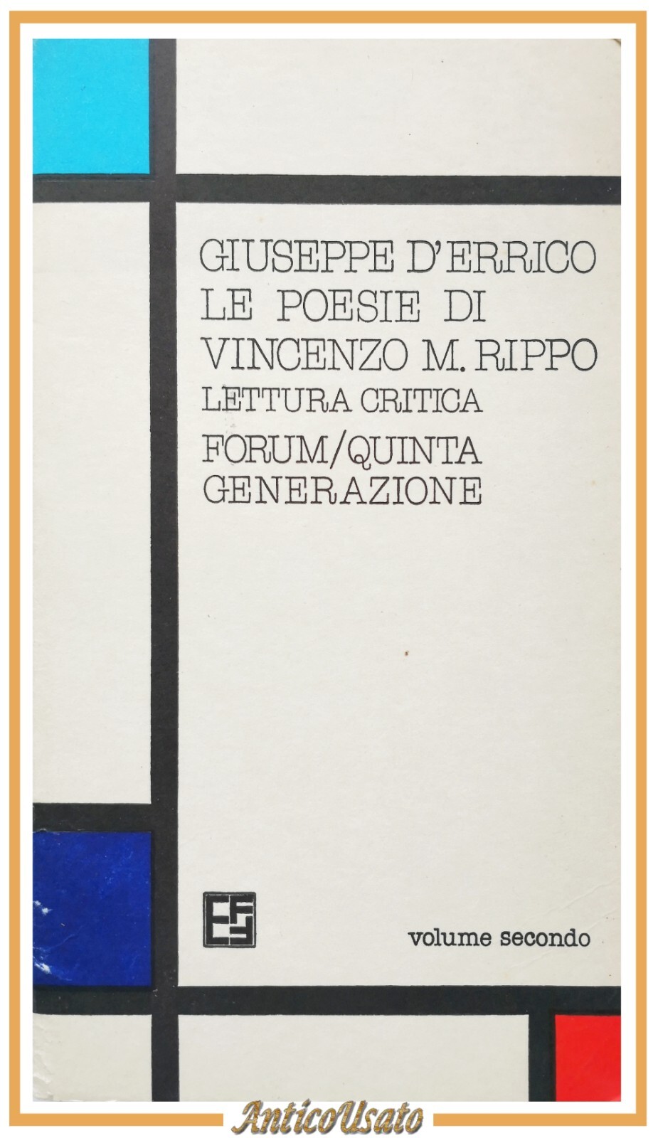 LE POESIE DI VINCENZO RIPPO lettura critica Giuseppe D'Errico volum …