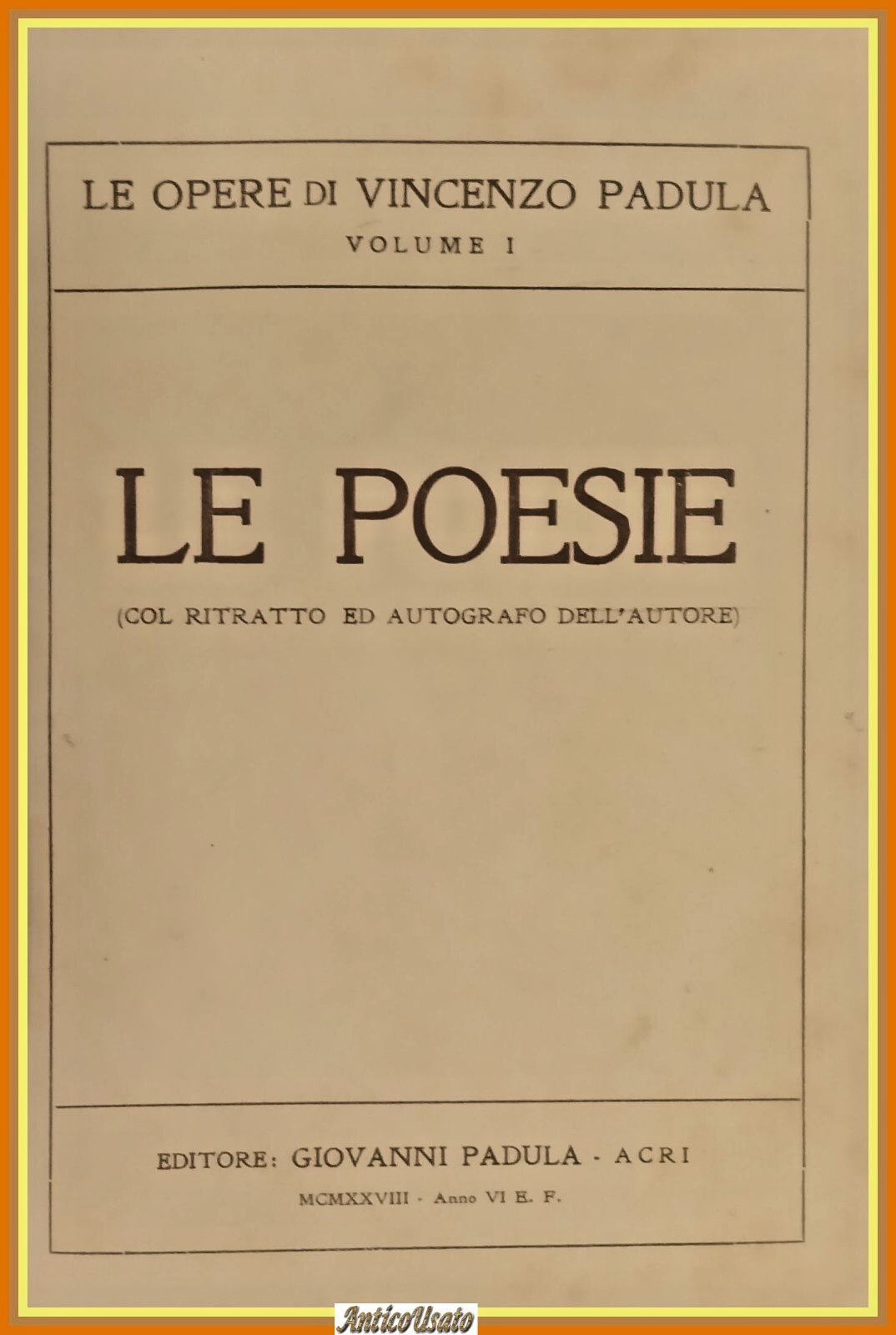 LE POESIE + VARIE E DIALETTALI di Vincenzo Padula 2 …