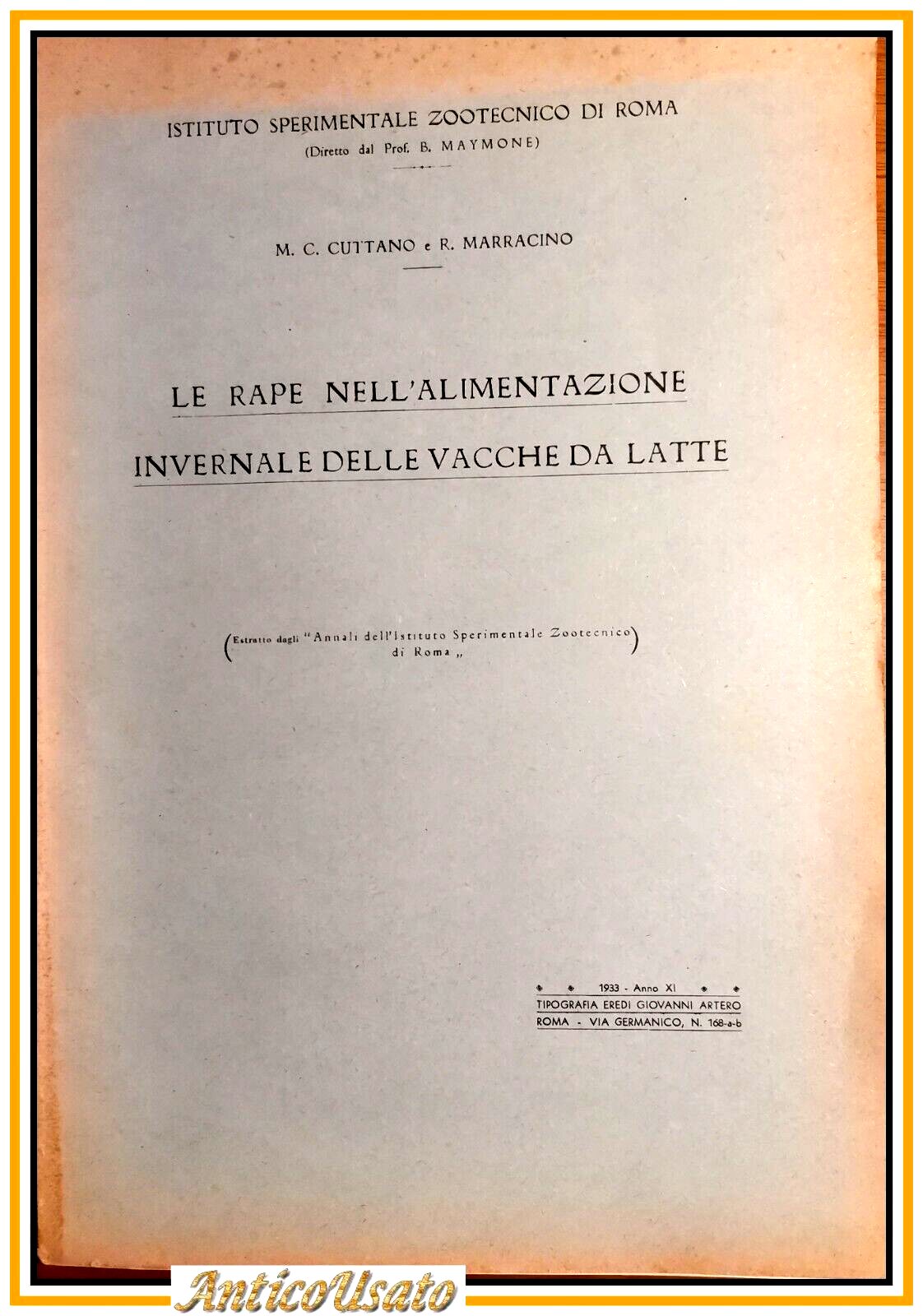 LE RAPE NELL'ALIMENTAZIONE INVERNALE DELLE VACCHE DA LATTE di Cuttano …