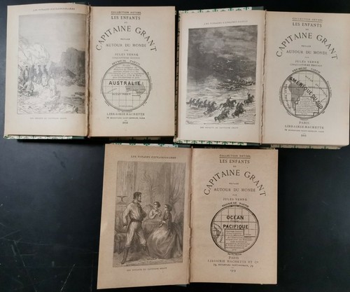 LES ENFANTS DU CAPITAINE GRANT voyage autour monde 3 volumi …