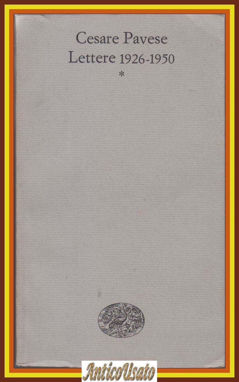 LETTERE 1926 1950 di Cesare Pavese 1968 Einaudi Libro