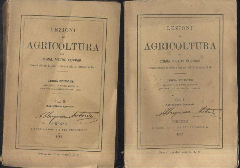 LEZIONI DI AGRICOLTURA 2 volumi GENERALE e SPECIALE - Cuppari …