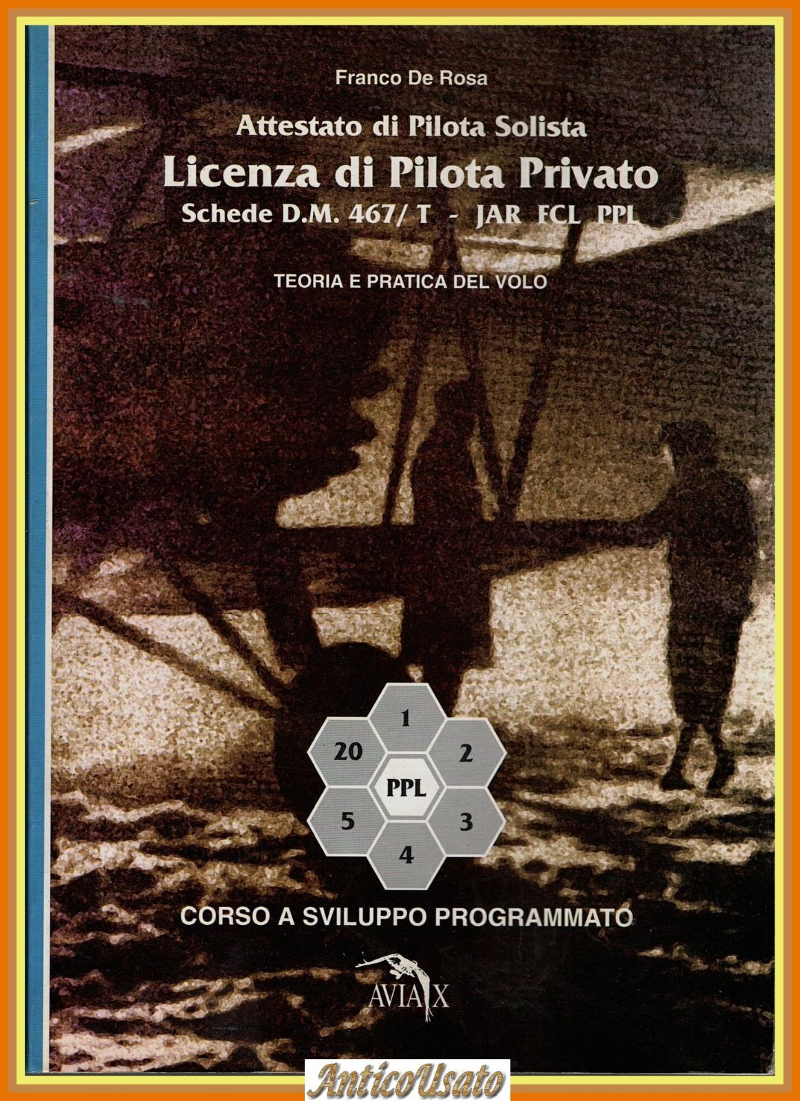 LICENZA DI PILOTA PRIVATO PPL de Rosa 1995 Aviax Schede …