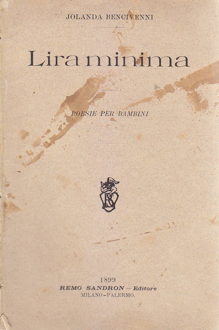 LIRA MINIMA POESIE PER BAMBINI di Jolanda Bencivenni 1899 Sandron …