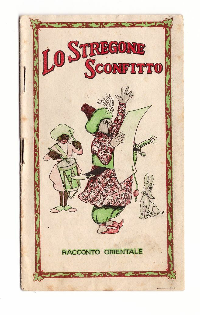 Lo Stregone Sconfitto racconto orientale illustrato Bayer aspirina anni '30