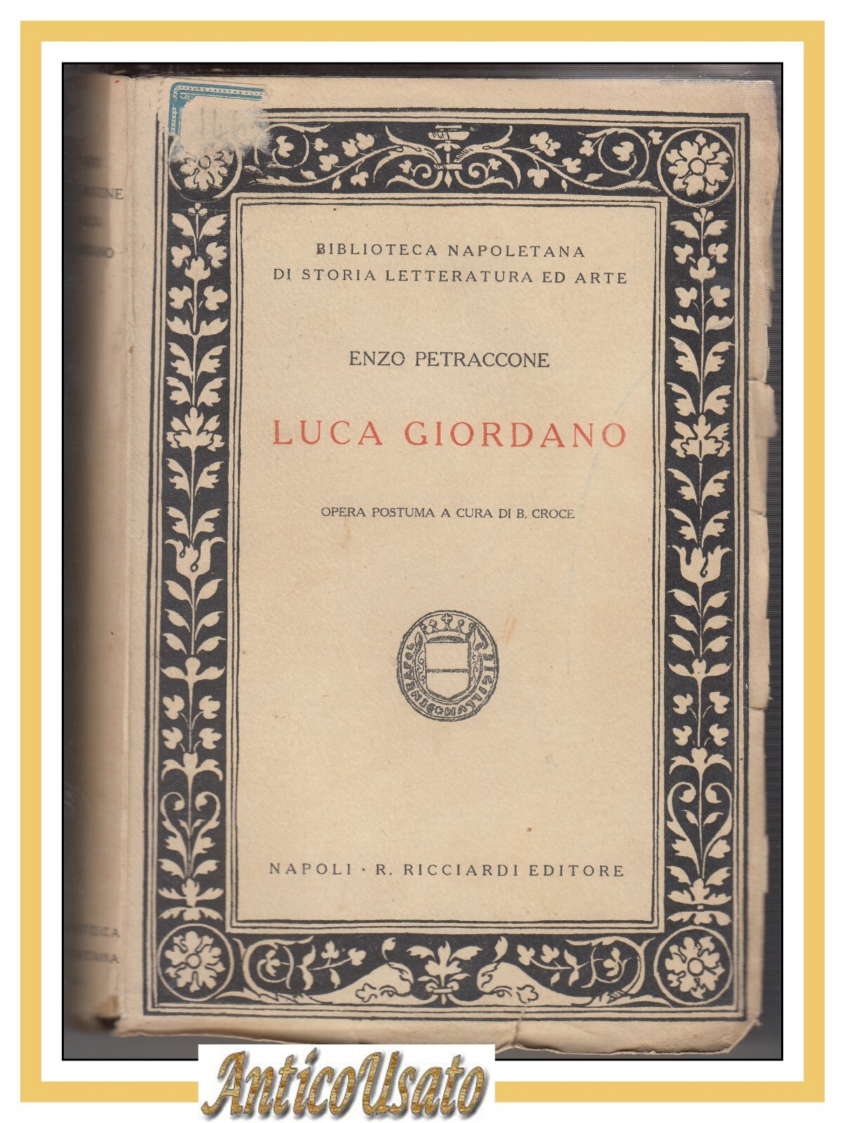 LUCA GIORDANO di Enzo Petraccone 1919 Ricciardi a cura di …