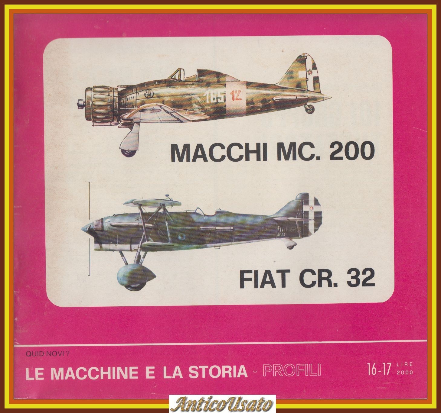 MACCHI MC 200 FIAT CR 32 di Italo De Marchi …