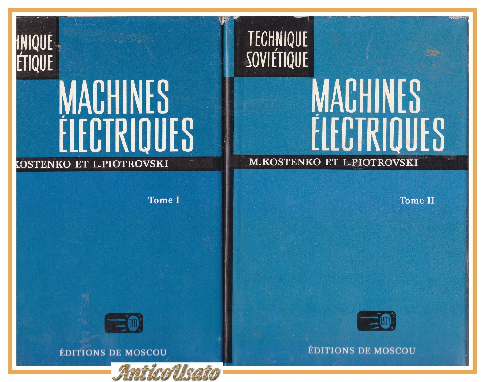 MACHINES ELECTRIQUES 2 volumi di Kostenko e Piotrovski 1979 MIR …