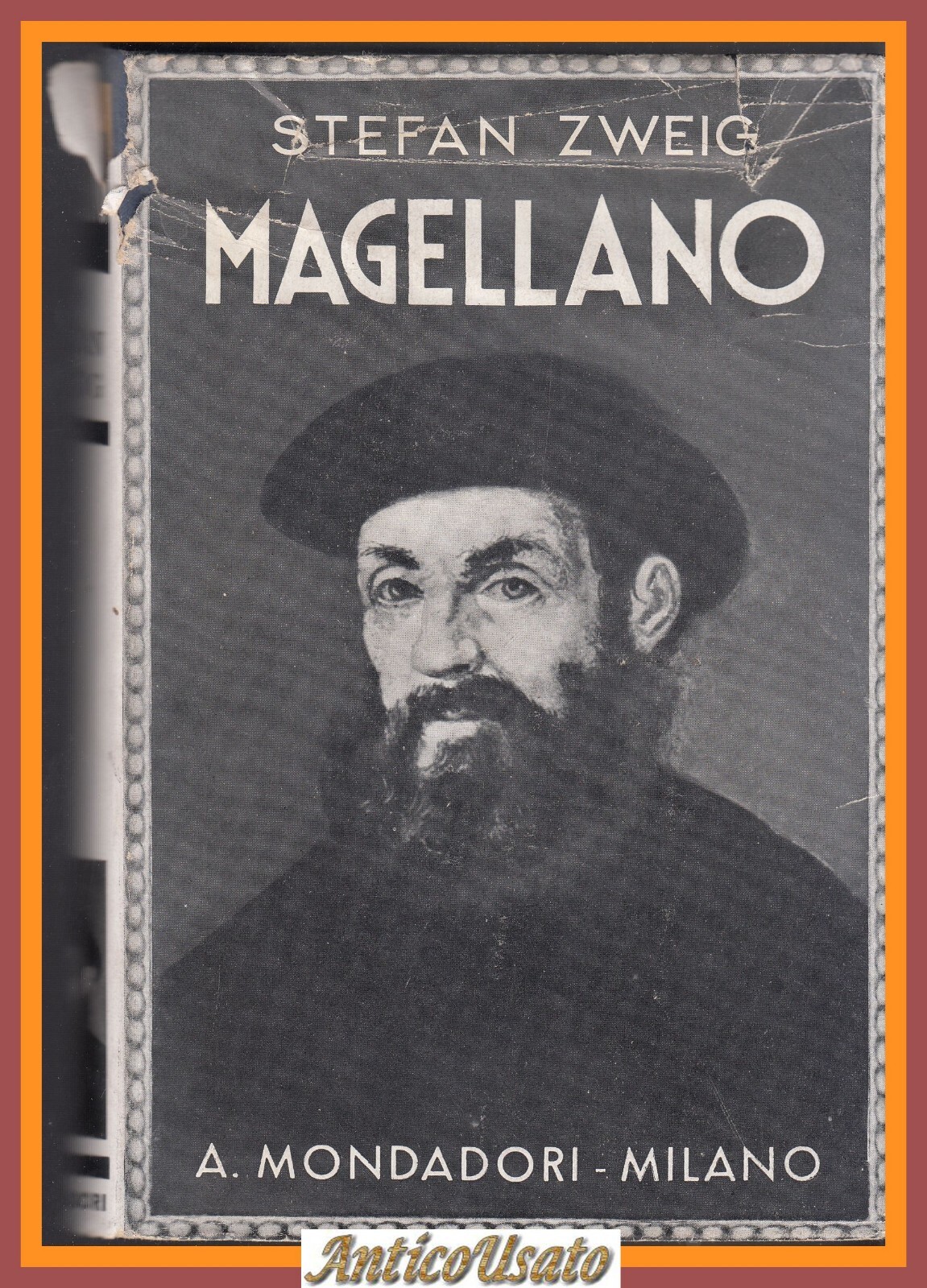 MAGELLANO di Stefan Zweig 1938 Mondadori Libro Illustrato versione Mazzucchetti