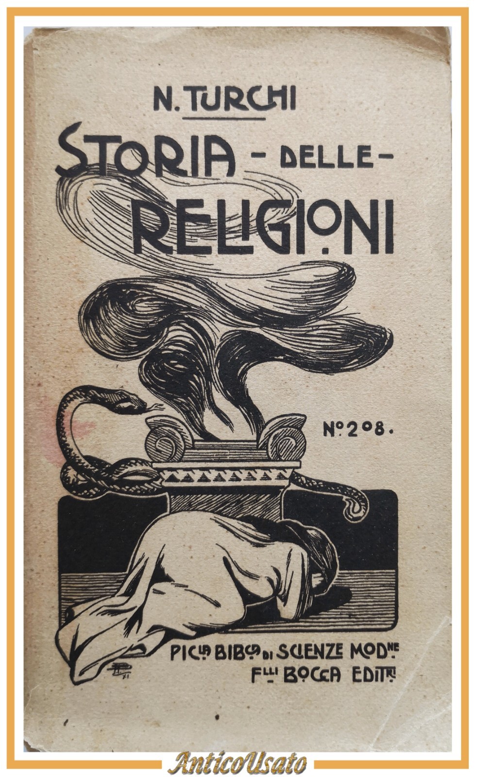 MANUALE DI STORIA DELLE RELIGIONI di Nicola Turchi 1912 Fratelli …