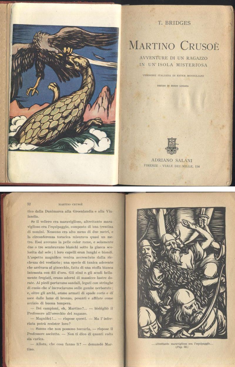 MARTINO CRUSOE' avventure di un ragazzo di T Bridges 1935 …