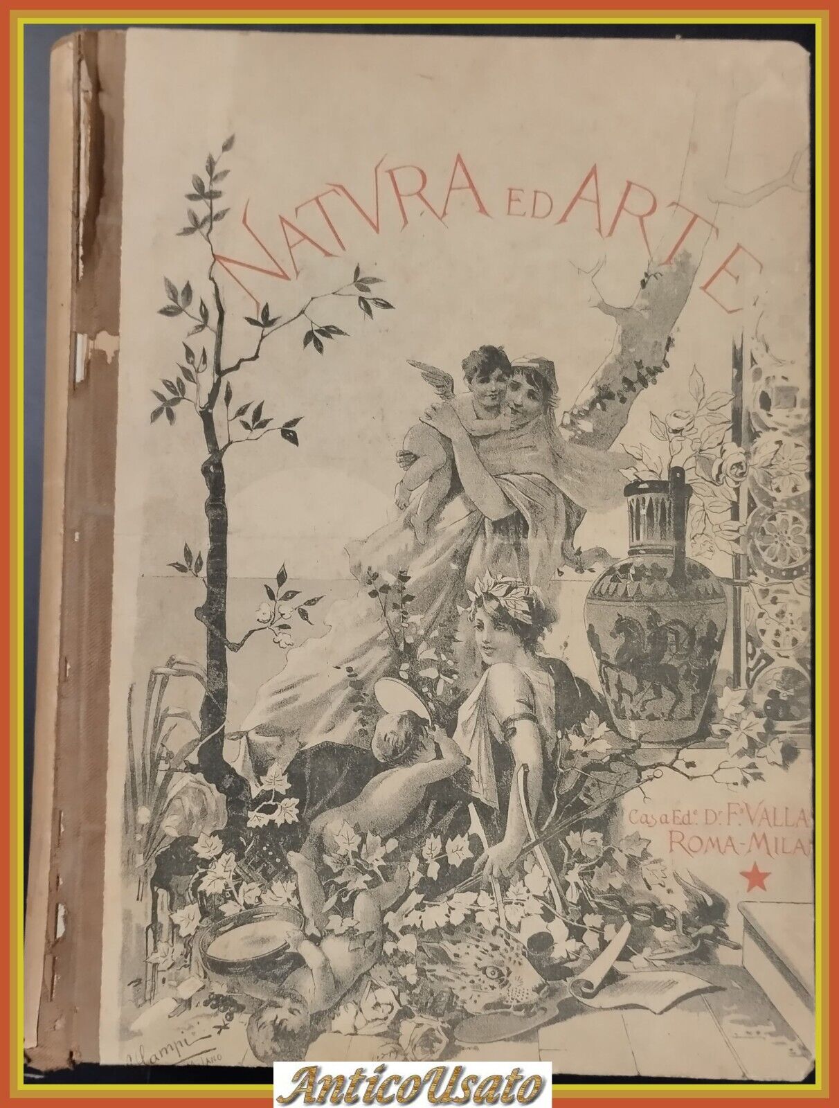 NATURA ED ARTE rivista 1906 - 1907 Vallardi Libro 12 …
