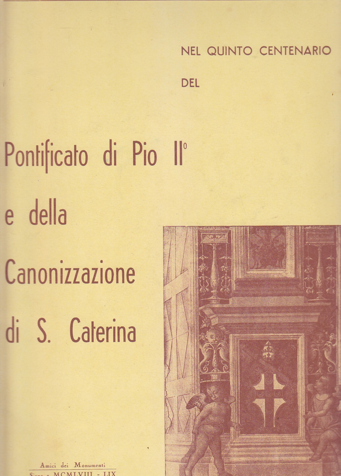 Nel Quinto Centenario Del Pontificato Di Pio II canonizzazione S. …