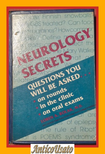 NEUROLOGY SECRETS di Loren A.Rolak 1993 Hanley & Belfus libro …