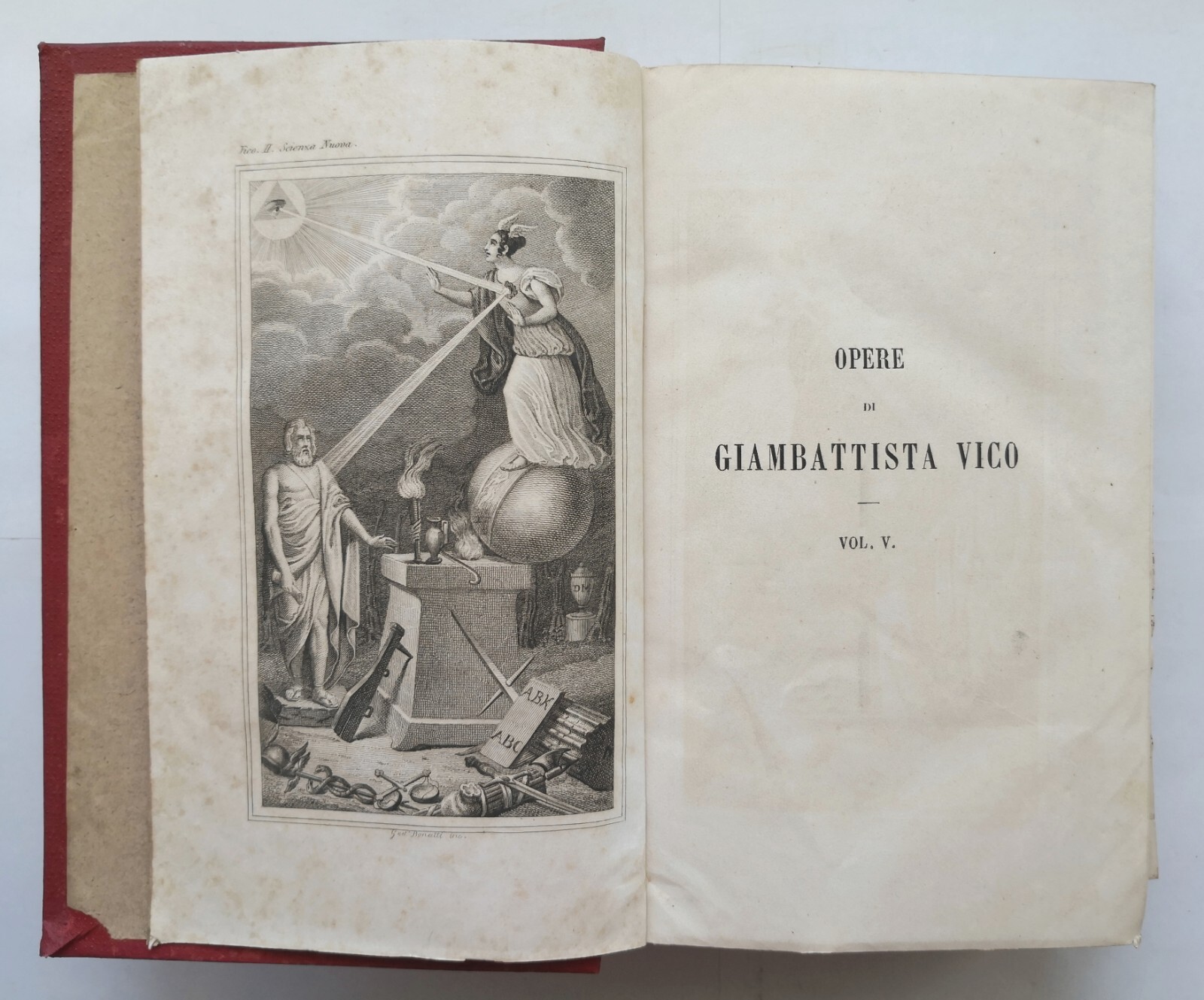 OPERE DI GIAMBATTISTA VICO 7 libri in 3 volumi 1859 …