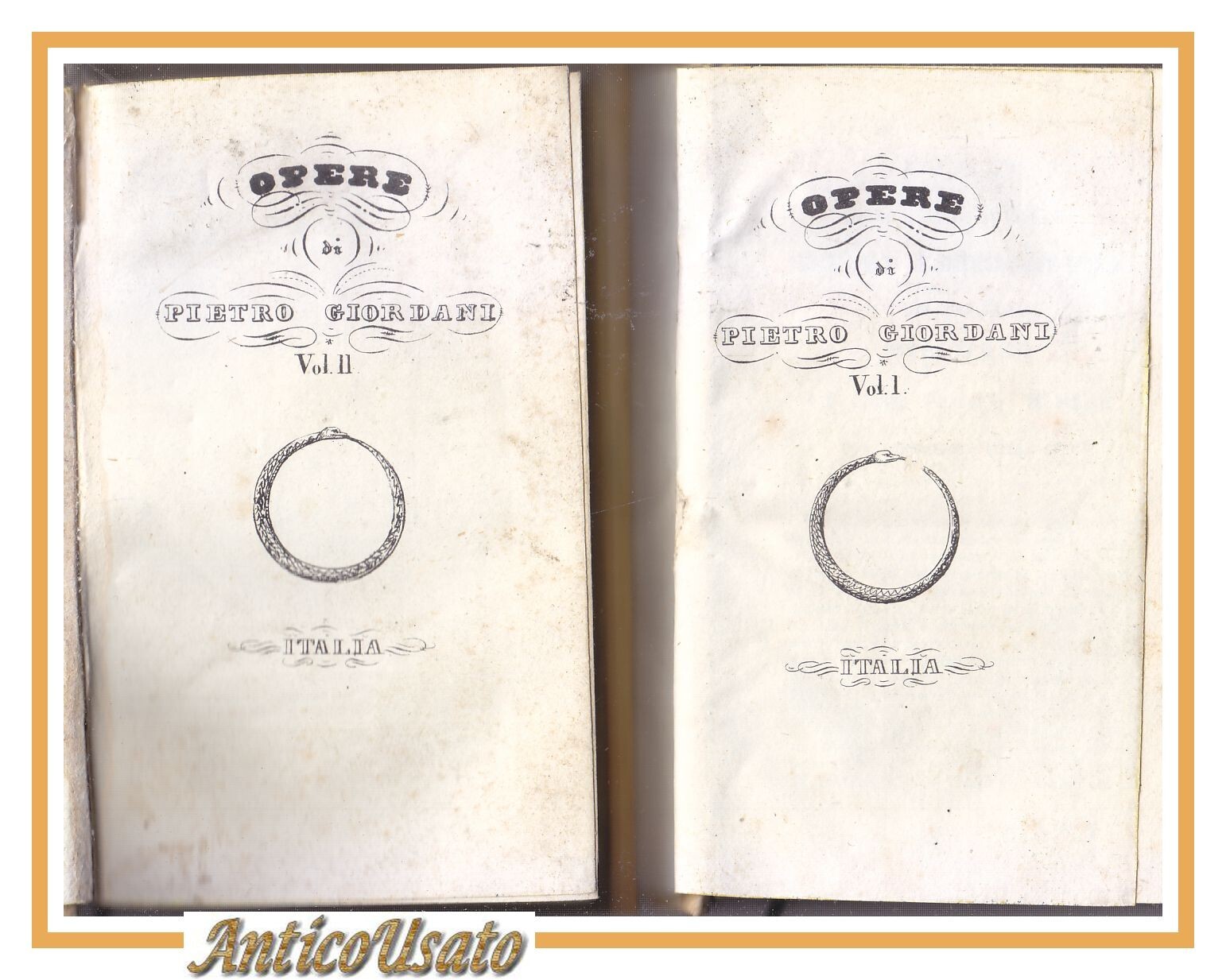 OPERE Pietro Giordani 2 volumi su 3 RARA EDIZIONE DI …