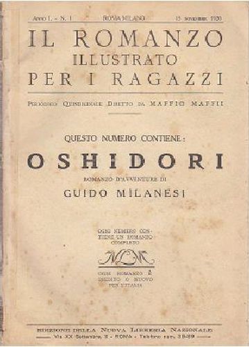 OSHIDORI di Guido Milanesi illustrato per ragazzi 1920 libro romanzo …
