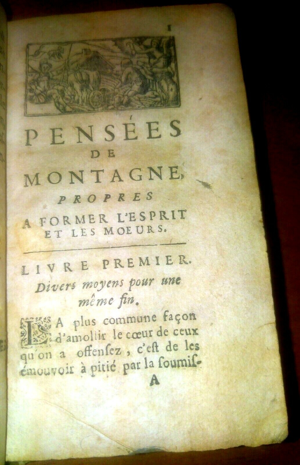 PENSEES DE MONTAGNE PROPRES A FORMER L'ESPRIT ET LES MOEURS …