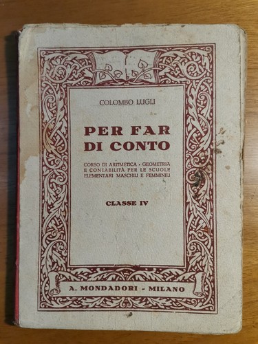 PER FAR DI CONTO classe IV di Colombo Lugli corso …