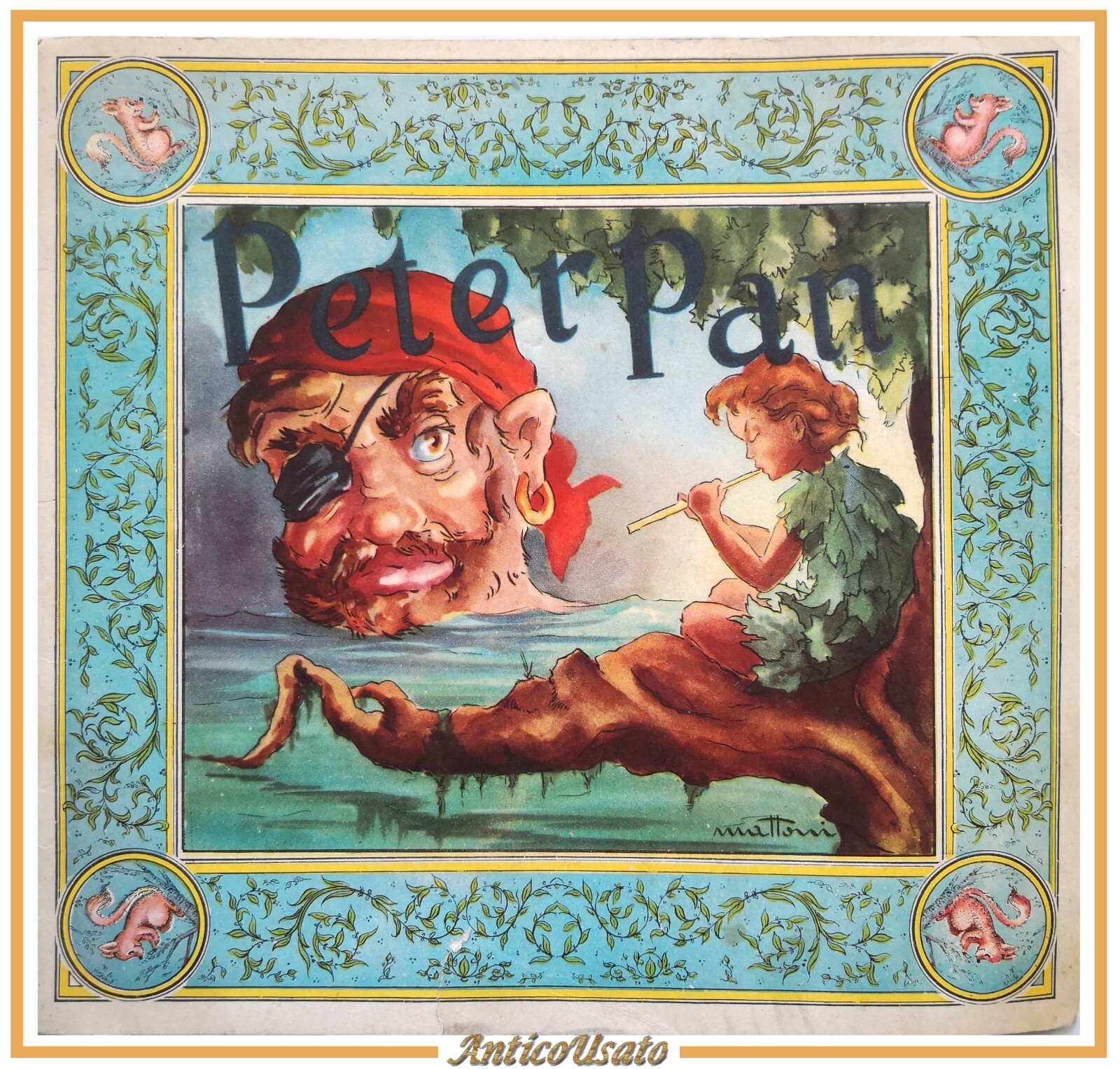 PETER PAN 1954 libricino illustrato per infanzia favole dei bimbi …