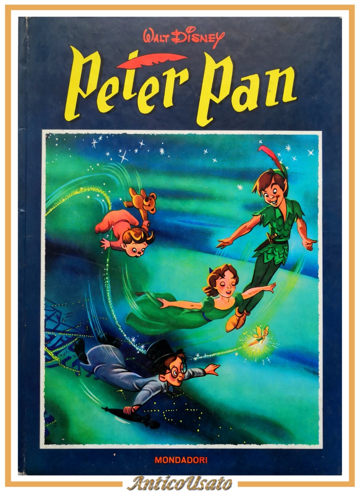 PETER PAN di Walt Disney 1965 Mondadori Libro illustrato infanzia …