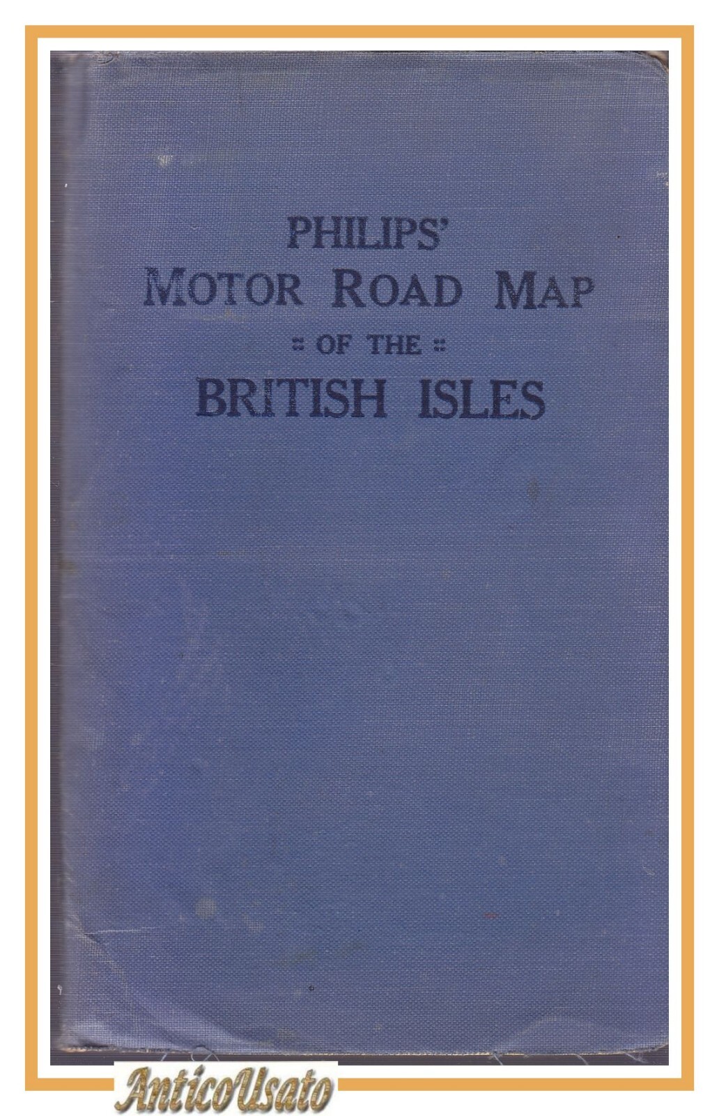 PHILIPS MOTOR ROAD MAP OF THE BRITISH ISLES Mappa Vintage …