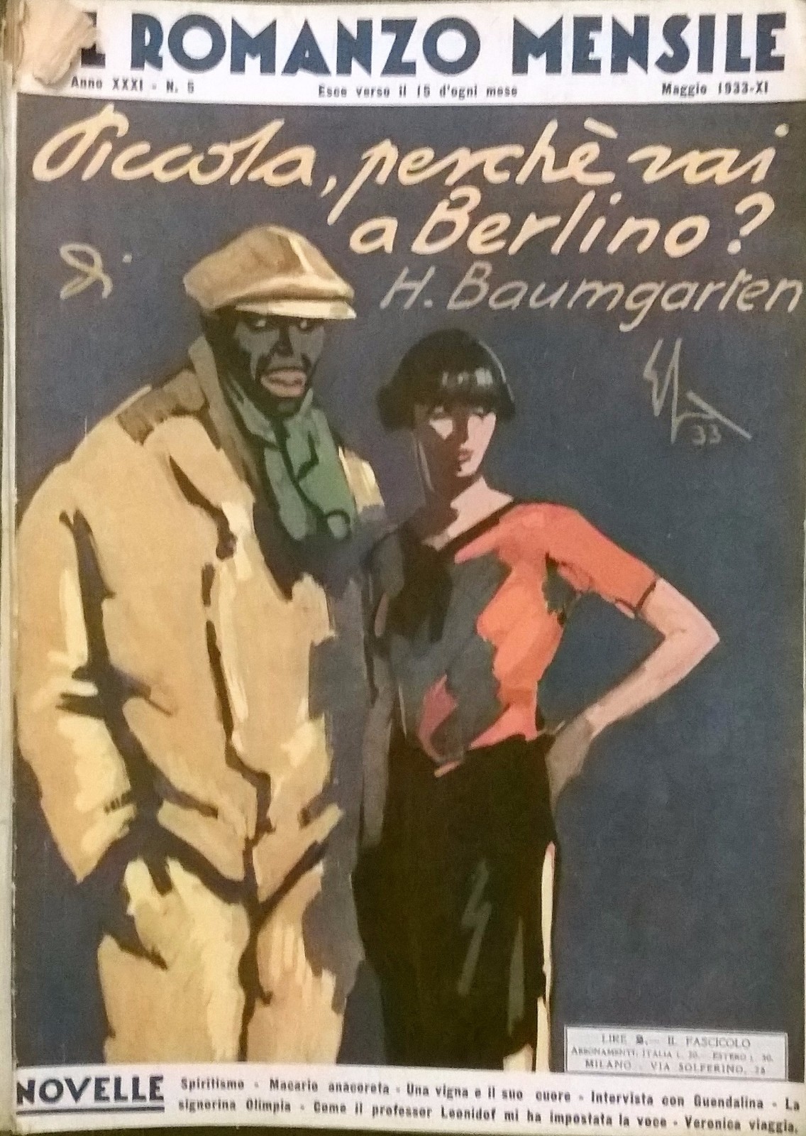 PICCOLA PERCHè VAI A BERLINO? di H Baumgarten 1933 Corriere …