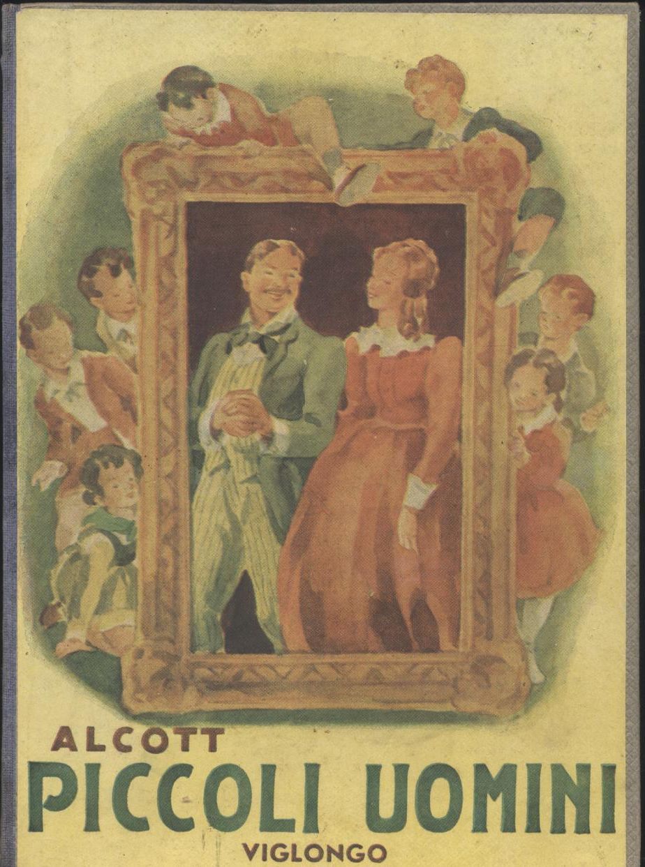 PICCOLI UOMINI di Luisa Alcott riduzione 1950 Viglongo libro illustrato …