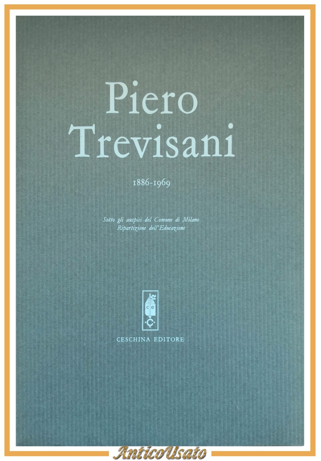 PIERO TREVISANI 1886 1969 Ceschina editore 1970 libro biografia Altamura …