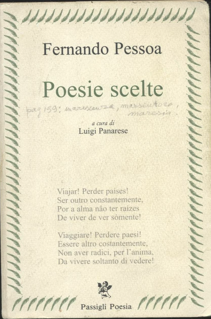 POESIE SCELTE di Ferdinando Pessoa a cura di Luigi Panarese …