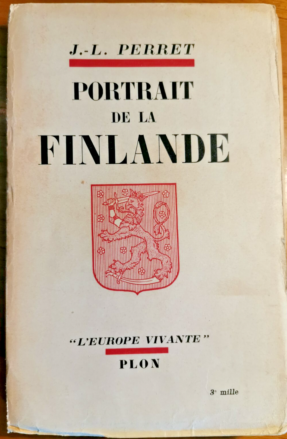 PORTRAIT DE LA FINLANDE di Jean L Perret 1937 Plon …