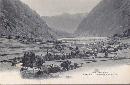 Poschiavo col St Antonio e le prese viaggiata 1905 cartolina …