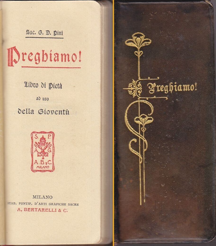 PREGHIAMO libro di pietà ad uso della gioventù Sacerdote Pini …