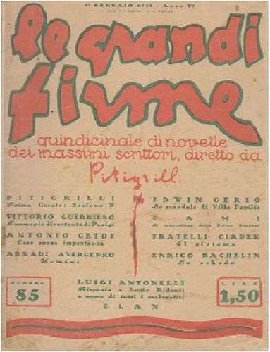 PRIMA LICEALE SEZIONE B di Pitigrilli 1928 Le grandi firme …