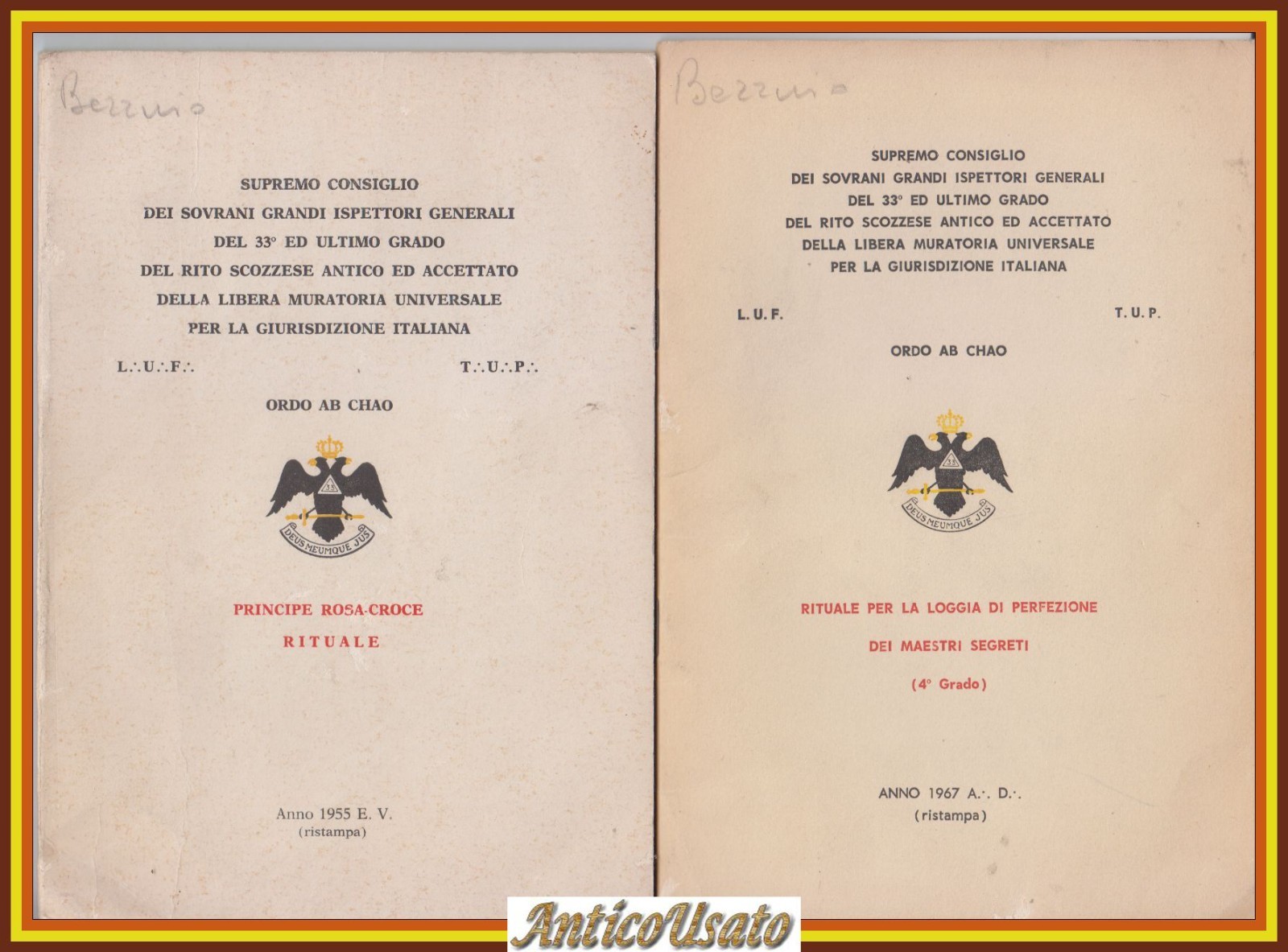 PRINCIPE ROSA CROCE + MAESTRI SEGRETI Rituale Massoneria rito scozzese …