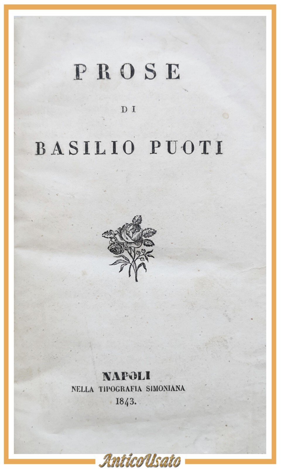 PROSE di Puoti 1843 e SAGGIO DI COMENTI A CLASSICI …