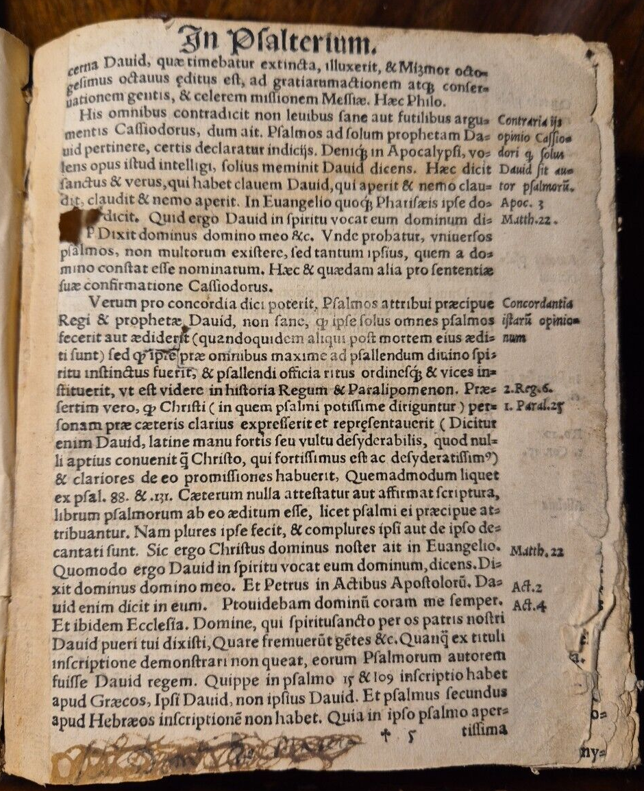 Psalterium Beati Brunonis 1533 Nicolaum Fabrum Lipsia libro antico malridotto