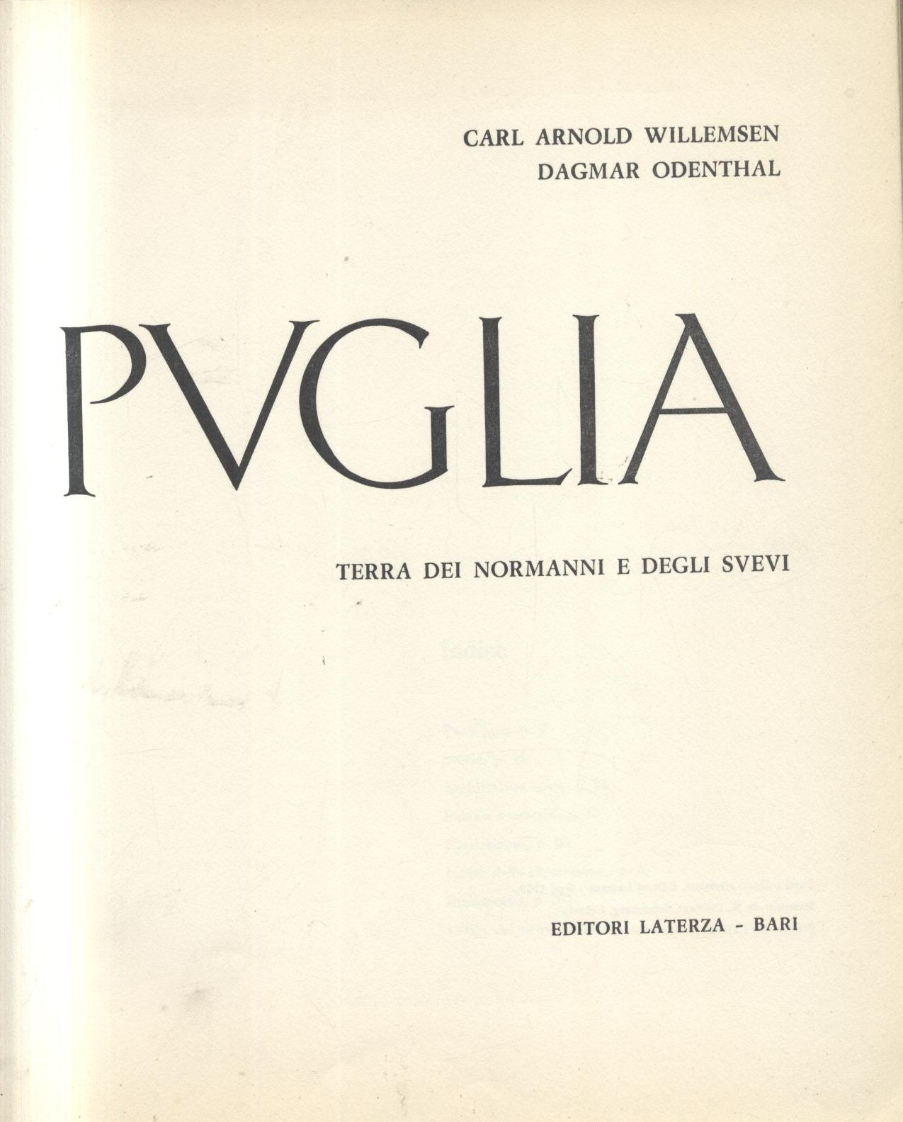 PUGLIA TERRA DEI NORMANNI E DEGLI SVEVI di Willemsen Odenthal …