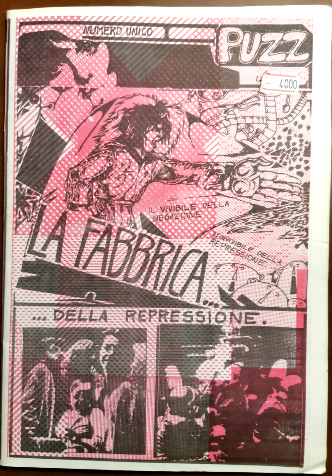 PUZZ fumetto controcultura situazionismo LA FABBRICA DELLA REPRESSIONE 1975