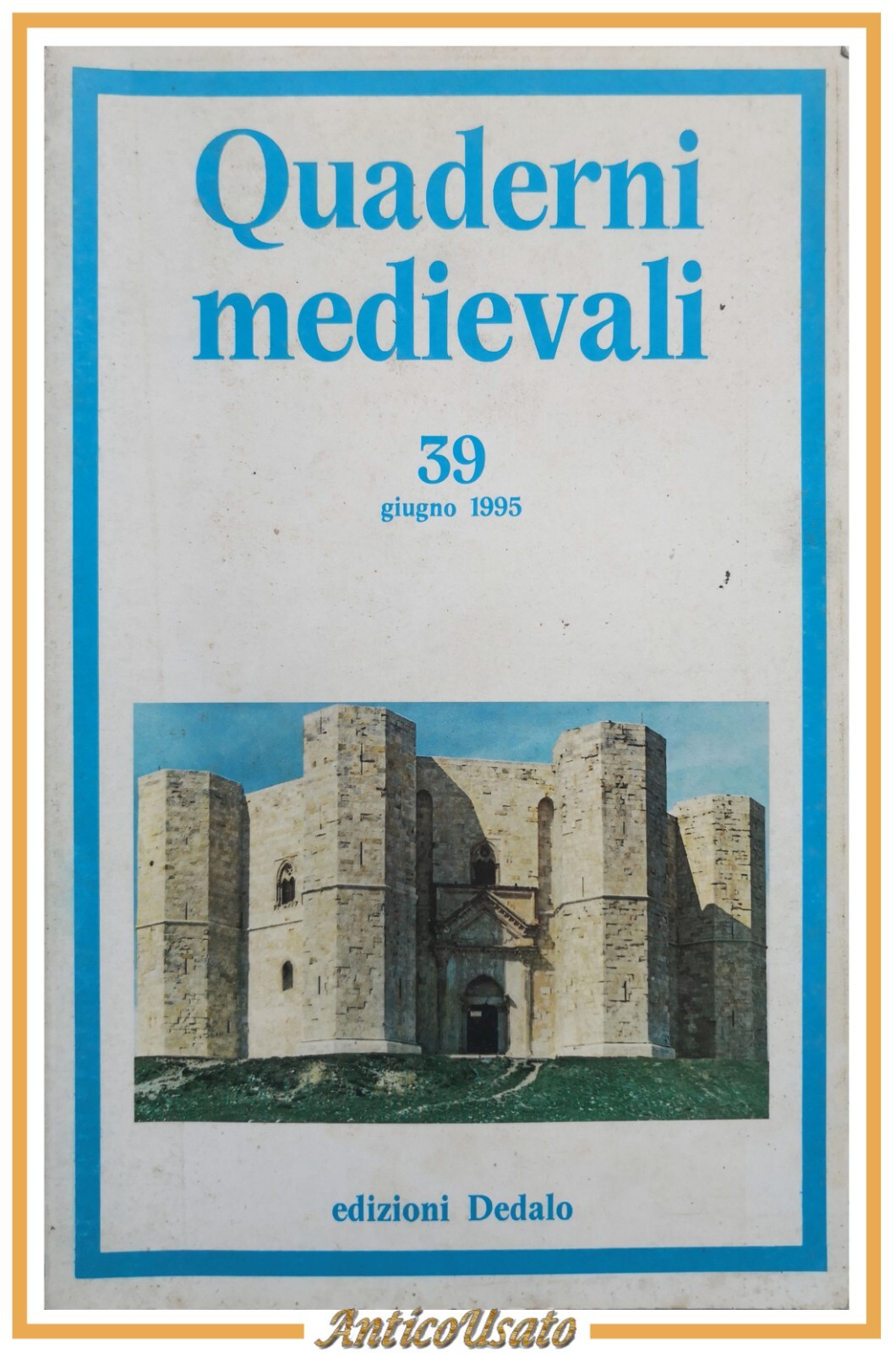 QUADERNI MEDIEVALI Numero 39 1995 Dedalo rivista