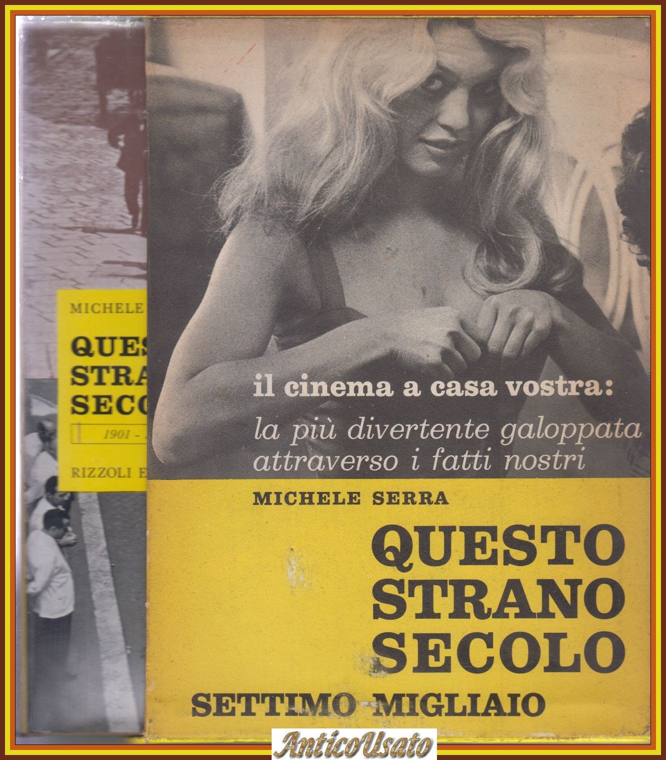 QUESTO STRANO SECOLO di Michele Serra 1960 Rizzoli Libro cofanetto