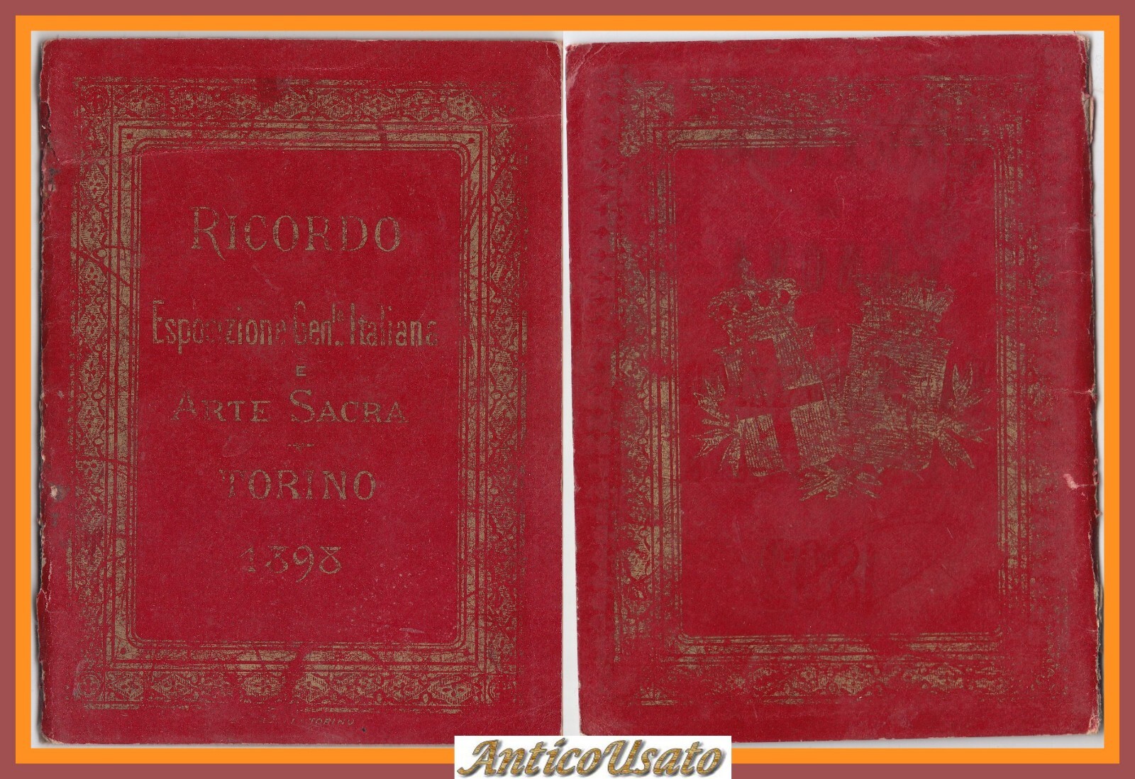 RICORDO ESPOSIZIONE GENERALE E ARTE SACRA DI TORINO 1898 libretto …