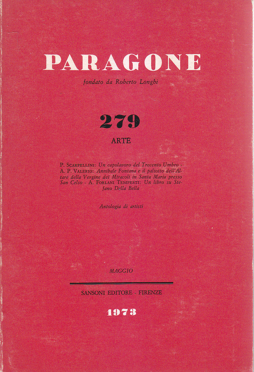 RIVISTA PARAGONE Numero 279 Arte Sansoni Editore maggio 1973 giornale …