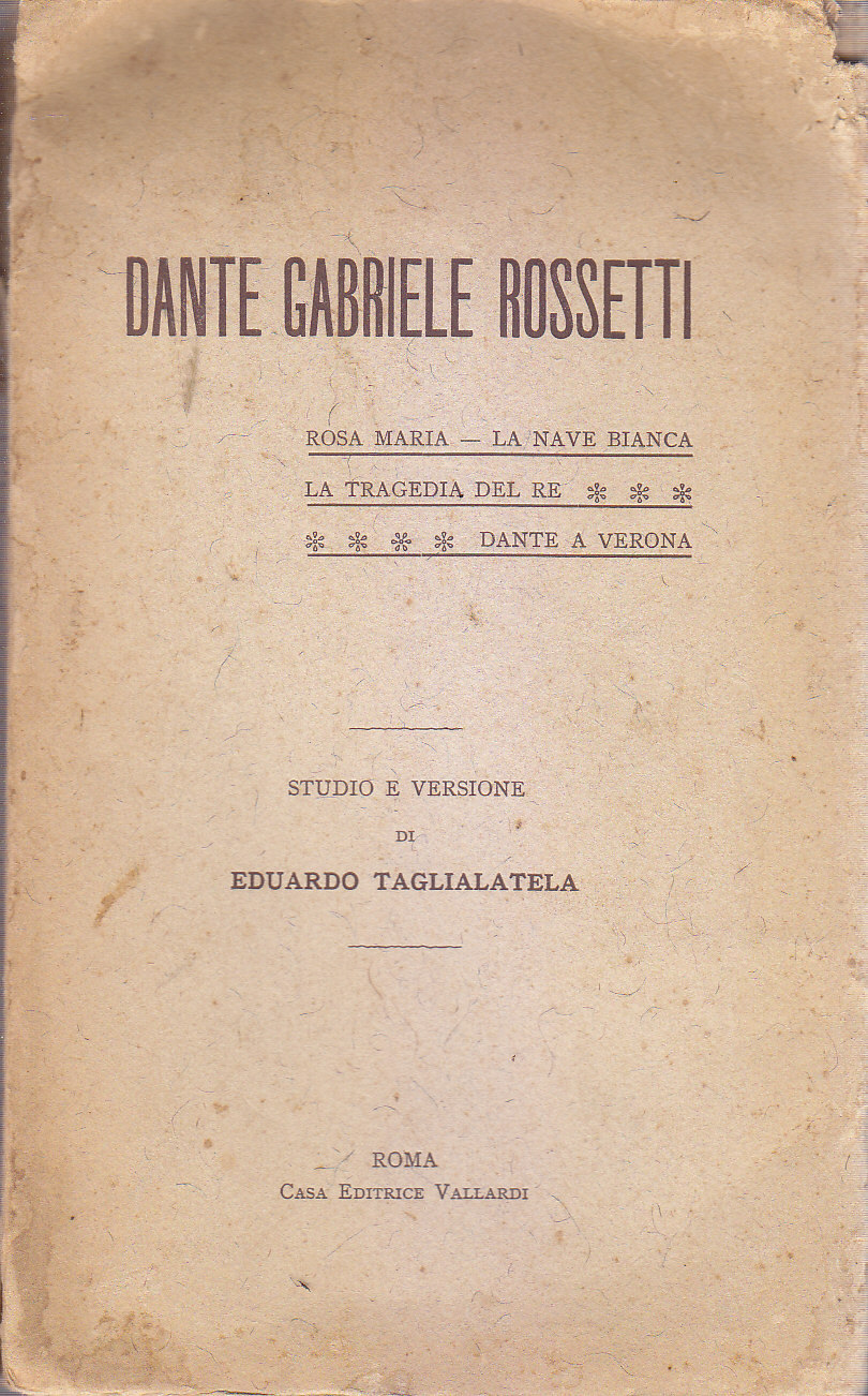 ROSA MARIA LA NAVE BIANCA TRAGEDIA DEL RE DANTE di …