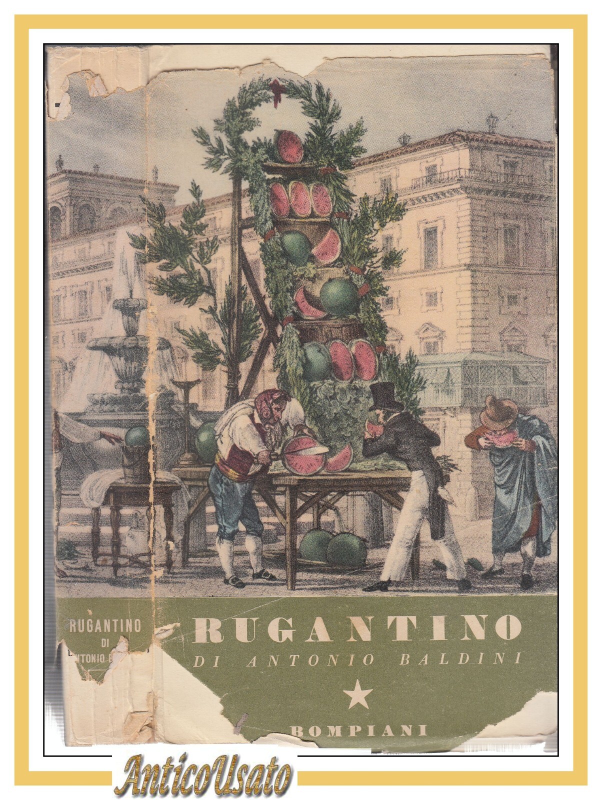 RUGANTINO Antonio Baldini vedute di Roma scelte 1942 Bompiani Libro …