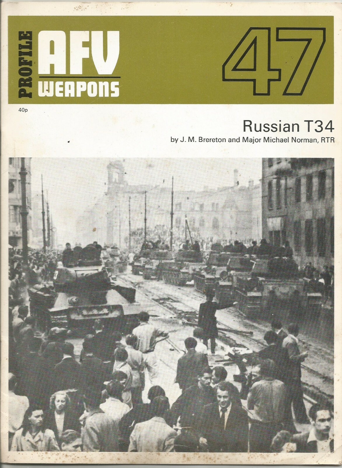 RUSSIAN T34 di Brereton e Norman 1972 AFV WEAPONS profile …