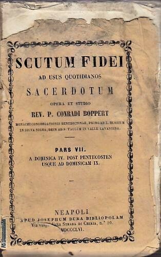 SCUTUM FIDEI ad usus SACERDOTUM 9 volumi 1856 libro antico …