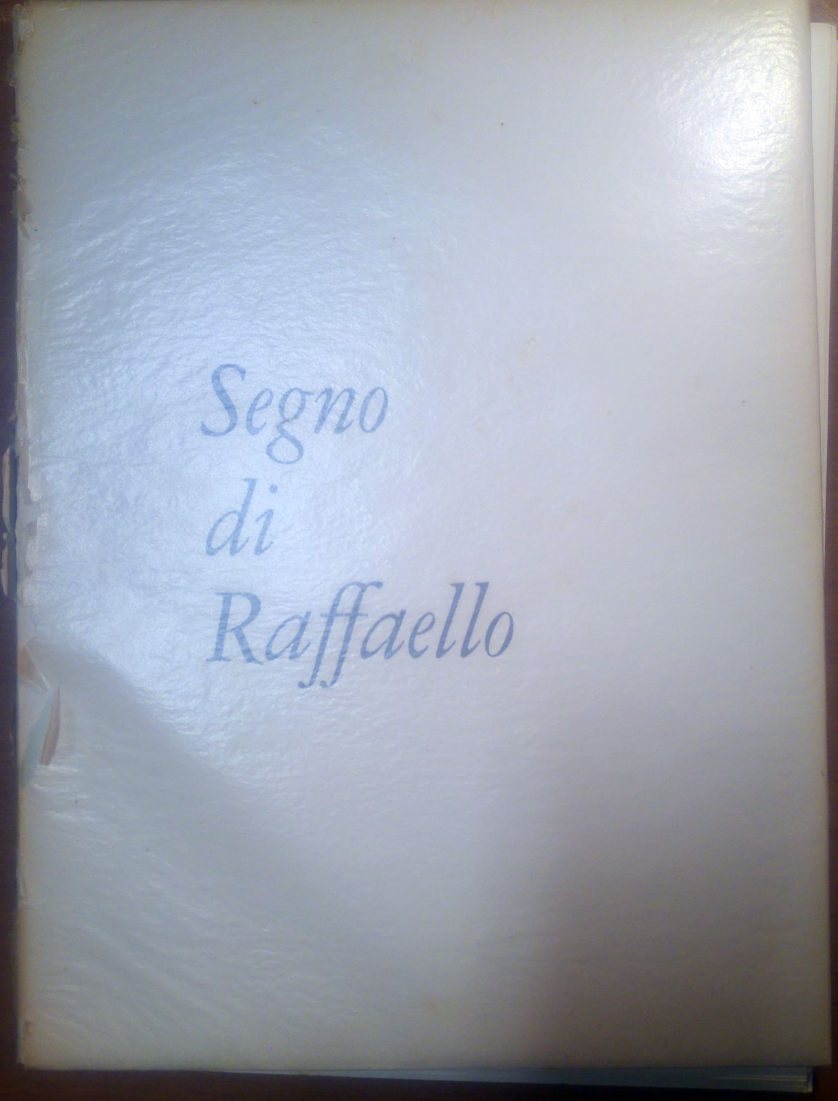 SEGNO DI RAFFAELLO 1960 Olivetti 12 tavole a colori testo …