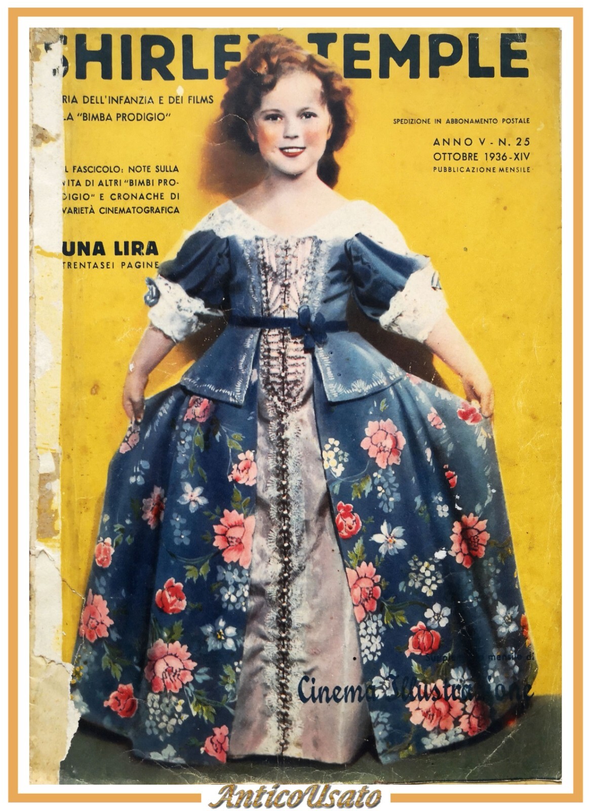 SHIRLEY TEMPLE 1936 Rizzoli storia dell'infanzia dei films cinema illustrazione