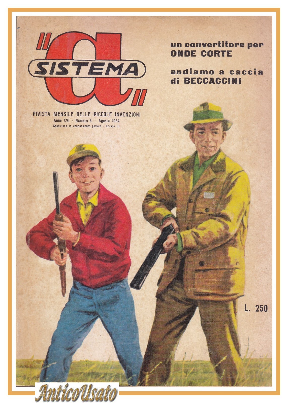 SISTEMA A agosto 1964 rivista vintage fai da te elettronica …